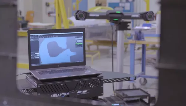 MetraSCAN 3D - Контроль геометрии корпуса самолета